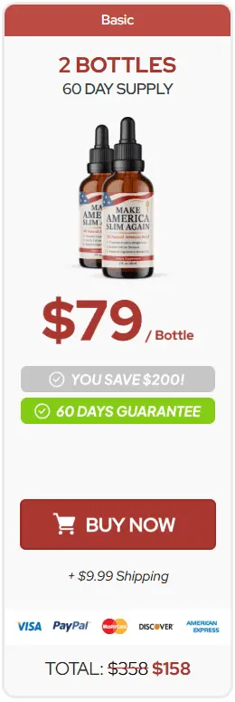 make america slim again 2 bottles price