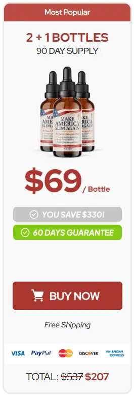 make america slim again 3 bottles price