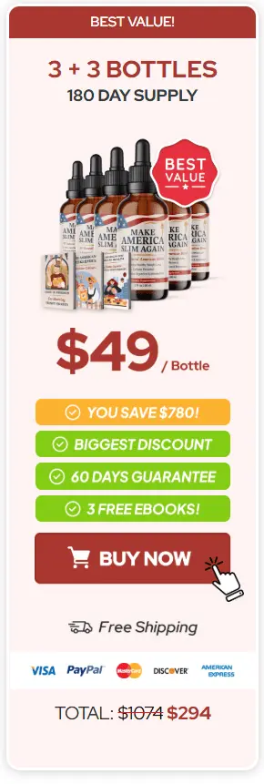 make america slim again 6 bottles price